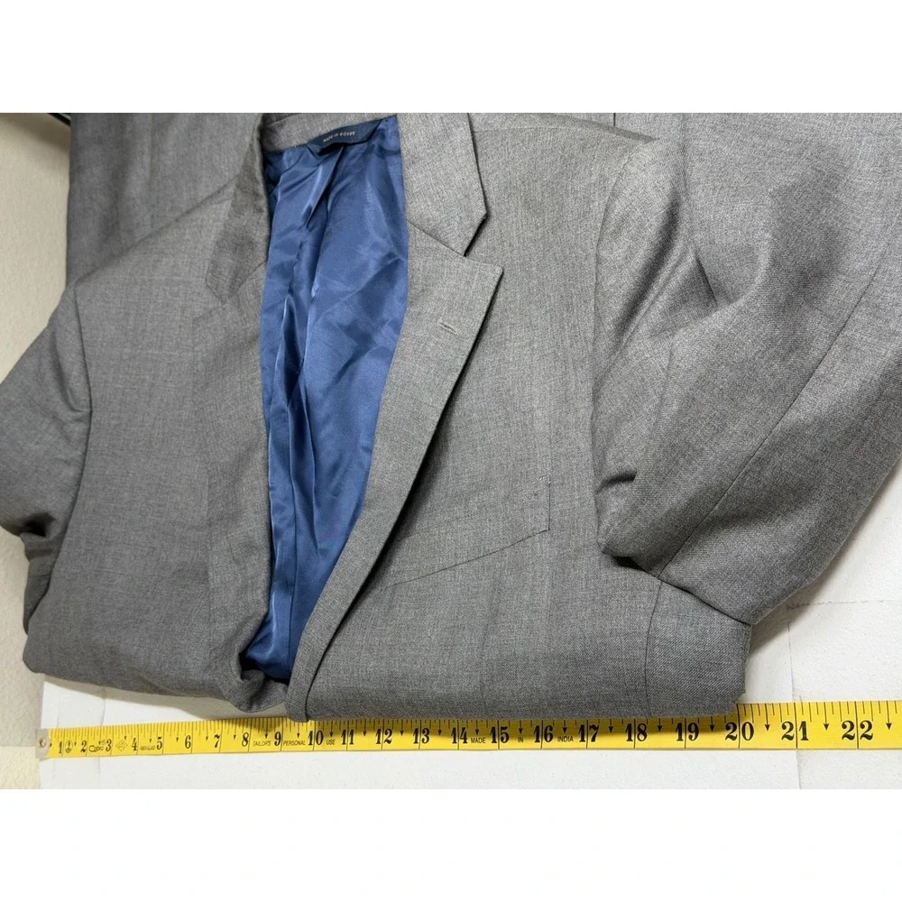 Brooks Brothers Blazer Mens 40R Gray Brooksgate Milano 100% Wool Business Office